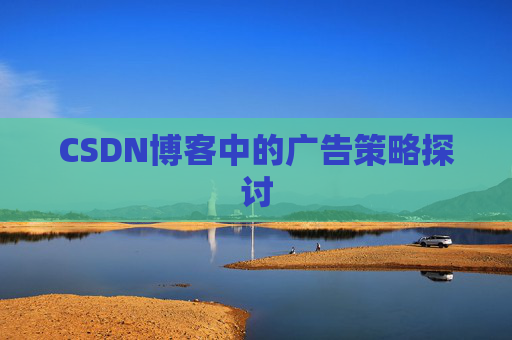 CSDN博客中的广告策略探讨
